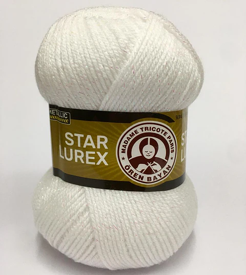 STAR LUREX 000Y blanco con lurex tornasol