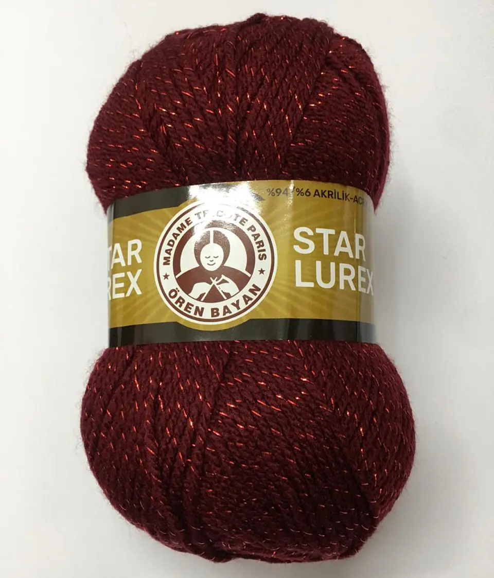 STAR LUREX 035K burdeo con lurex burdeo 1
