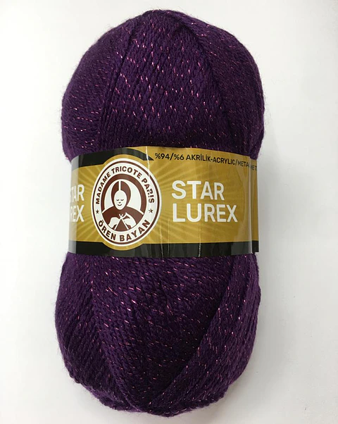 STAR LUREX 060M morado oscuro con lurex morado