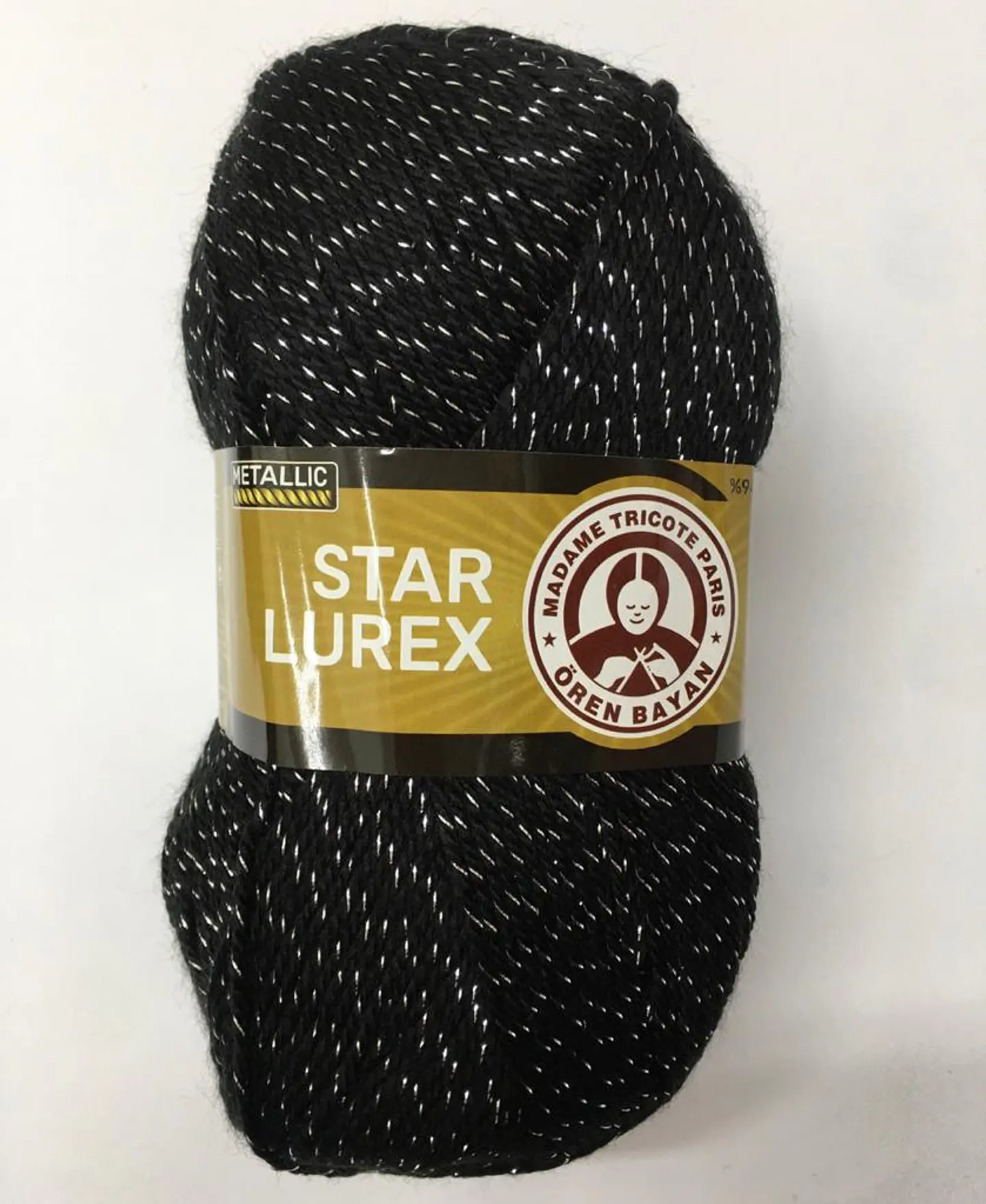STAR LUREX 999G negro con lurex plateado 1