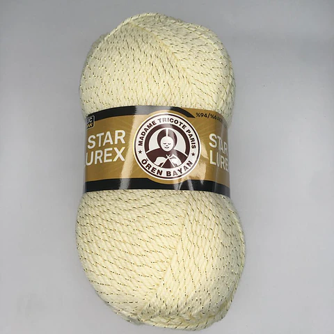 STAR LUREX 005A crema con lurex dorado