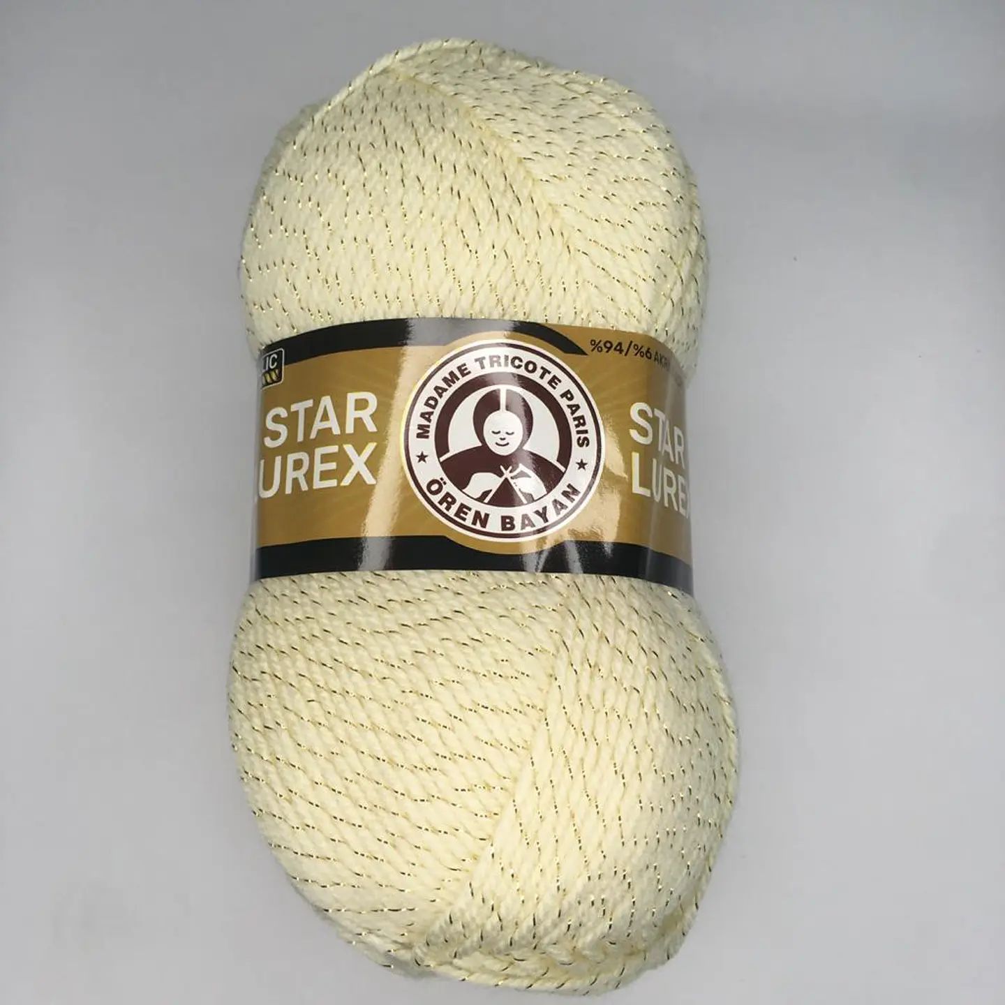 STAR LUREX 005A crema con lurex dorado 1