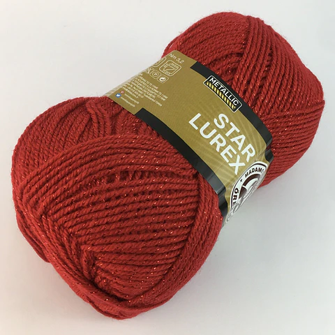 STAR LUREX 033K rojo con lurex rojo