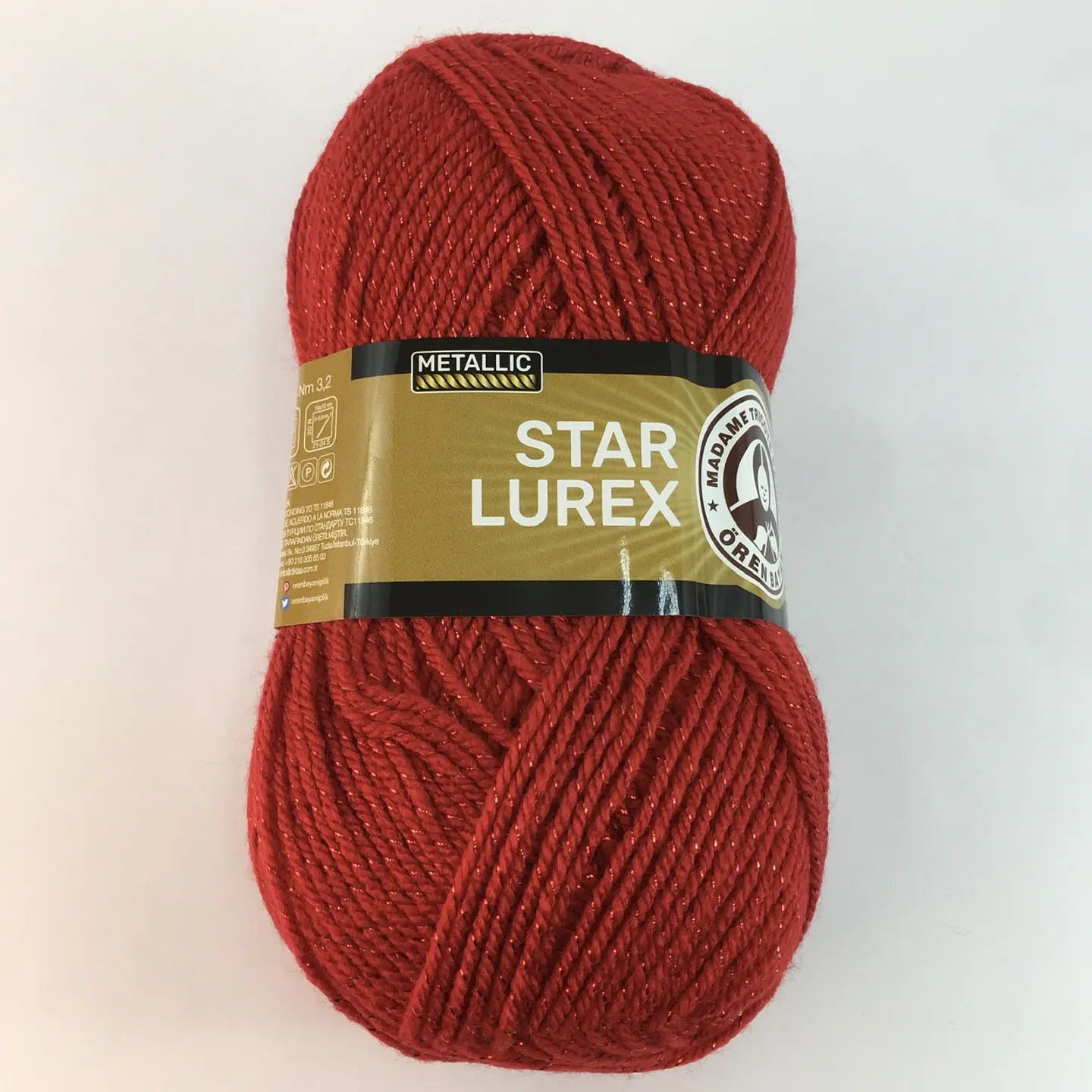 STAR LUREX 033K rojo con lurex rojo 3