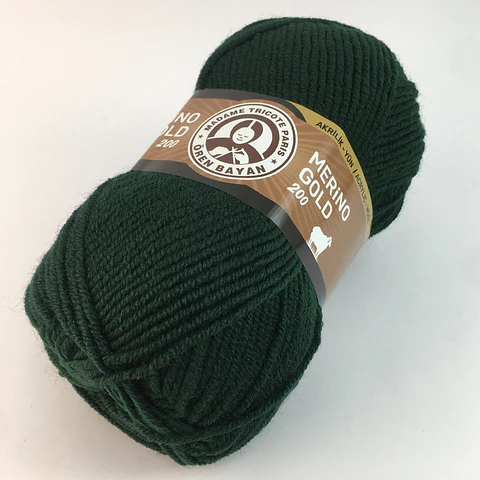 MERINO GOLD200 088 verde botella