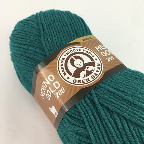 MERINO GOLD200 105  verde turquesa 