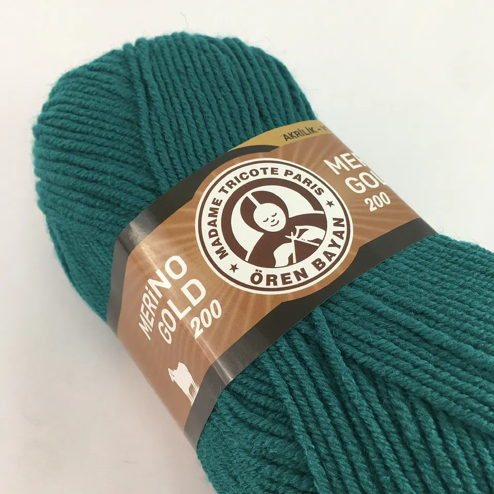 MERINO GOLD200 105  verde turquesa  2