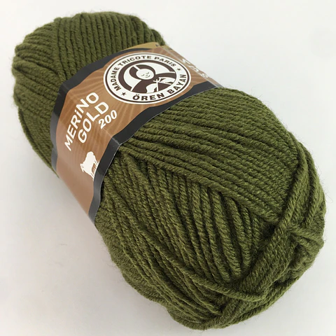 MERINO GOLD200 077 verde oliva