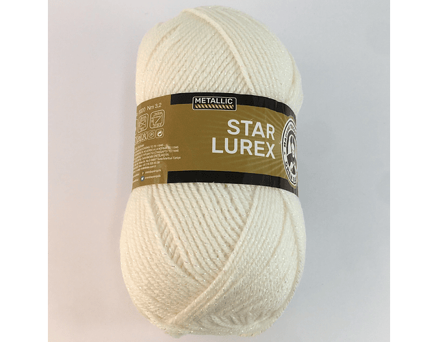 STAR LUREX 004Y natural con lurex tornasol