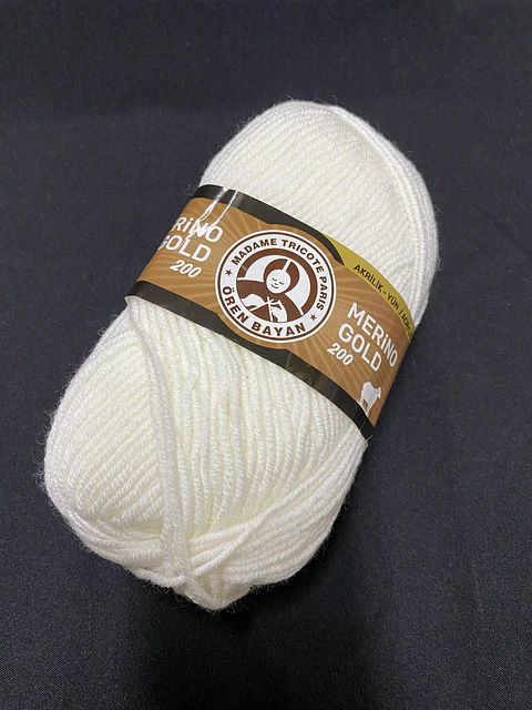 MERINO GOLD200 100 blanco crudo 