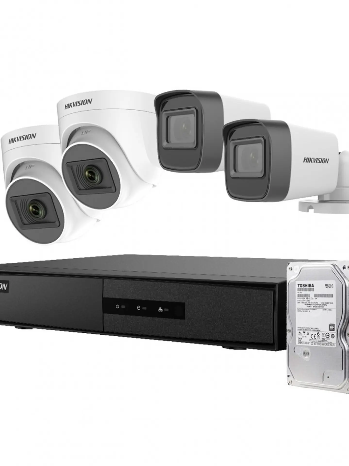 Kit Analogo Hikvision 1080P 4 Cámaras + 1TB + INSTALACION 1