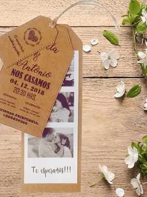 INVITACIÓN DE MATRIMONIO FOTO TAG