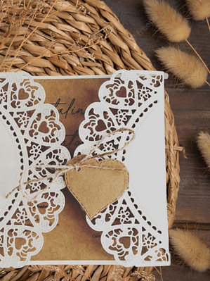 INVITACIÓN DE MATRIMONIO TROQUELADA ORIANNA