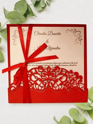 INVITACIÓN TROQUELADA ALEXANDRA