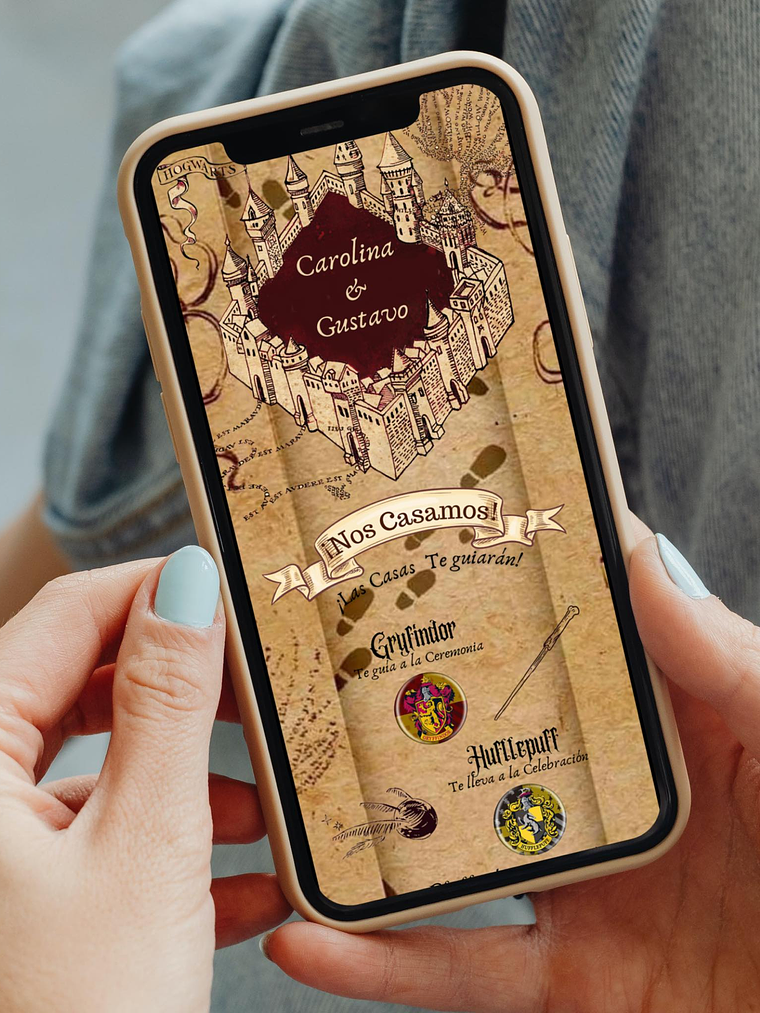 INVITACIÓN DIGITAL INTERACTIVA HARRY POTTER 1
