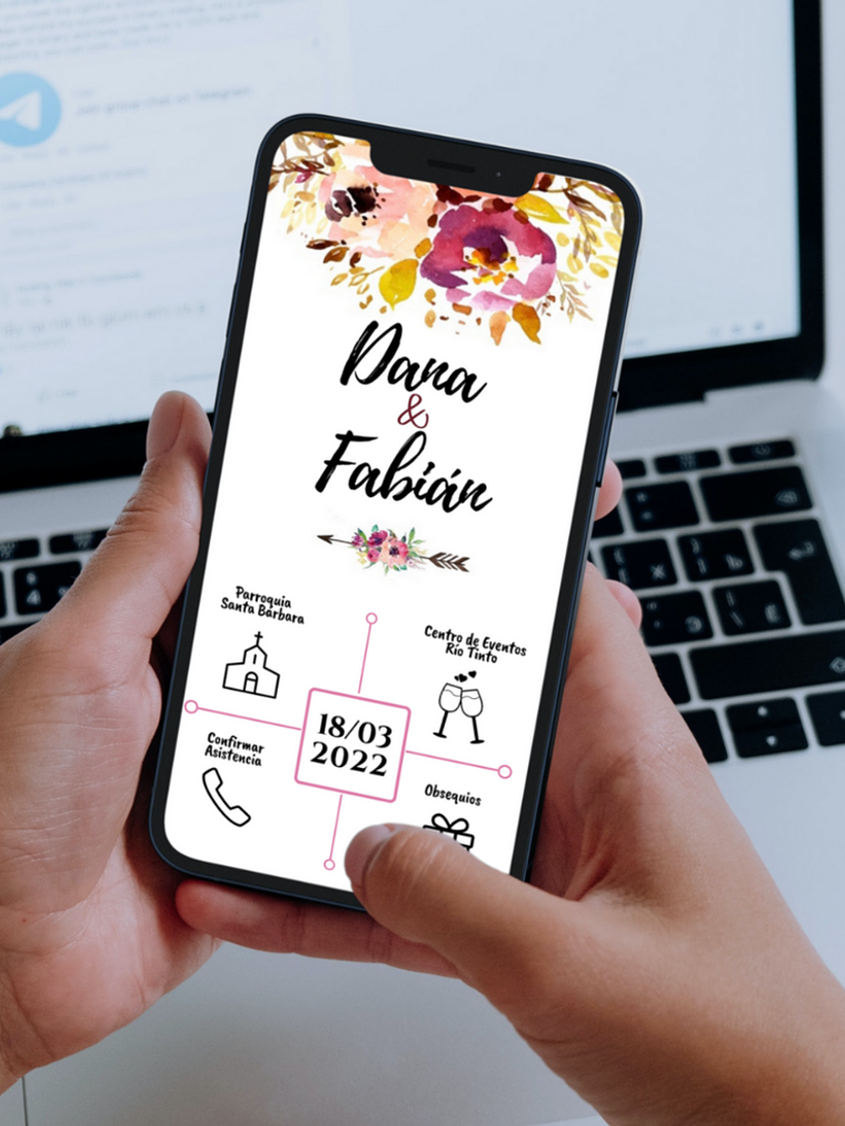 INVITACIÓN DIGITAL INTERACTIVA DALIA 1