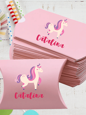 PACK 10 UNID CAJITA PILLOW CUMPLEAÑOS