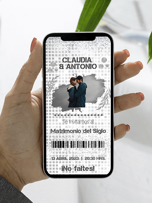 INVITACIÓN DIGITAL TICKET DE EVENTO