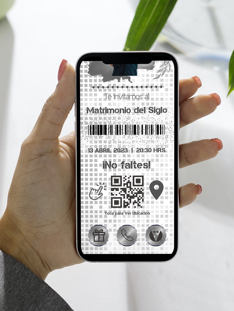 INVITACIÓN DIGITAL TICKET DE EVENTO 2