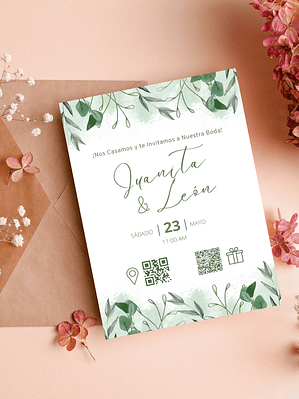 INVITACIÓN MAGNÉTICA CON SOBRE