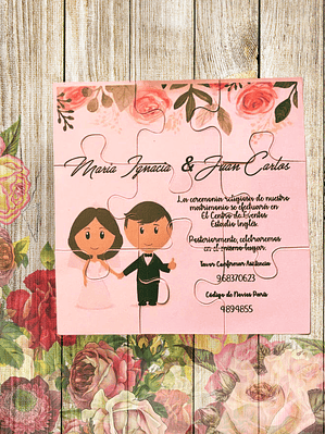 INVITACIÓN ROMPECABEZAS MAGNÉTICO