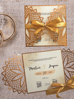 INVITACIÓN TROQUELADA NOELIA