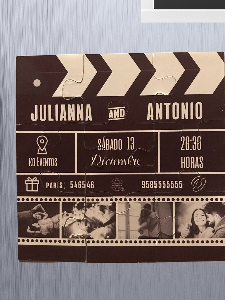 INVITACIÓN CINEMA CLAQUETA 1