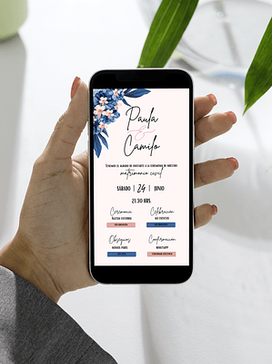 INVITACIÓN DIGITAL AZULINA
