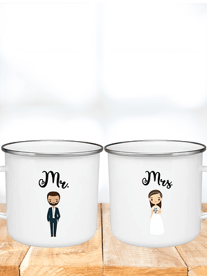 PACK TAZAS MR & MRS