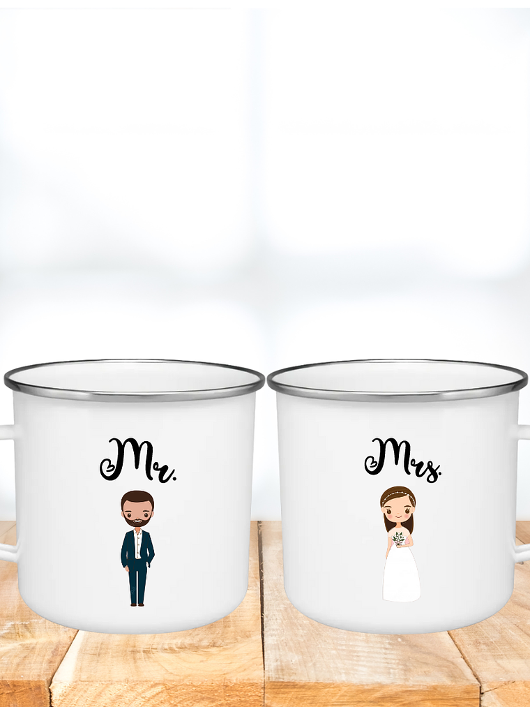 PACK TAZAS MR & MRS 1
