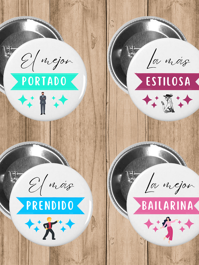 PACK CHAPITAS PREMIOS INVITADOS 1