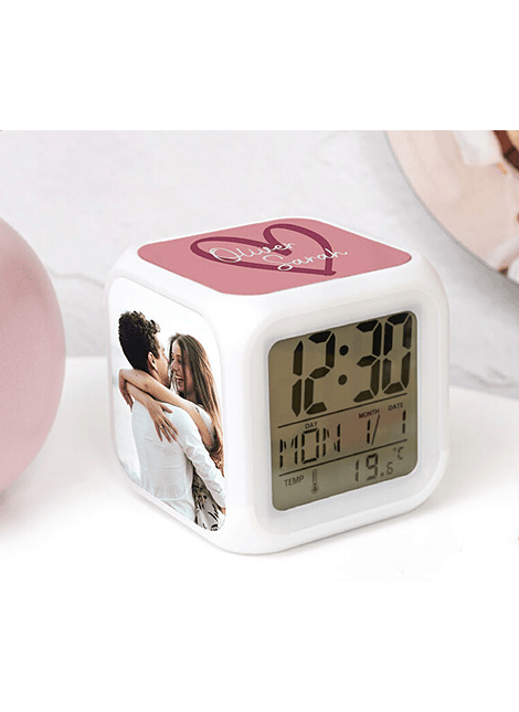 RELOJ DESPERTADOR LUMINOSO 3 CARAS 