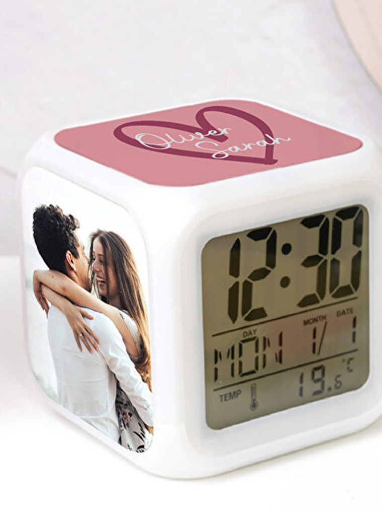 RELOJ DESPERTADOR LUMINOSO 3 CARAS  1