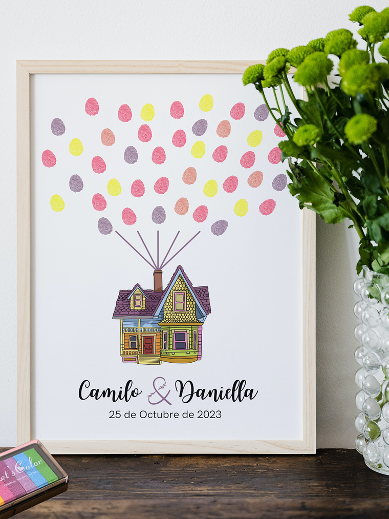 CUADRO DE HUELLAS 30X40 CM UP 1