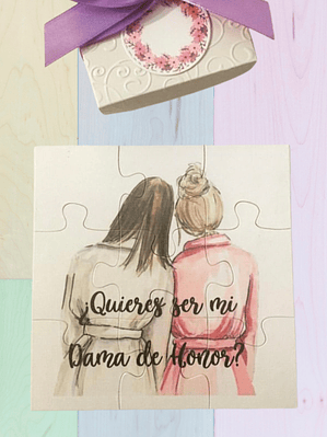 ROMPECABEZAS ¿QUIERES SER MI DAMA DE HONOR?