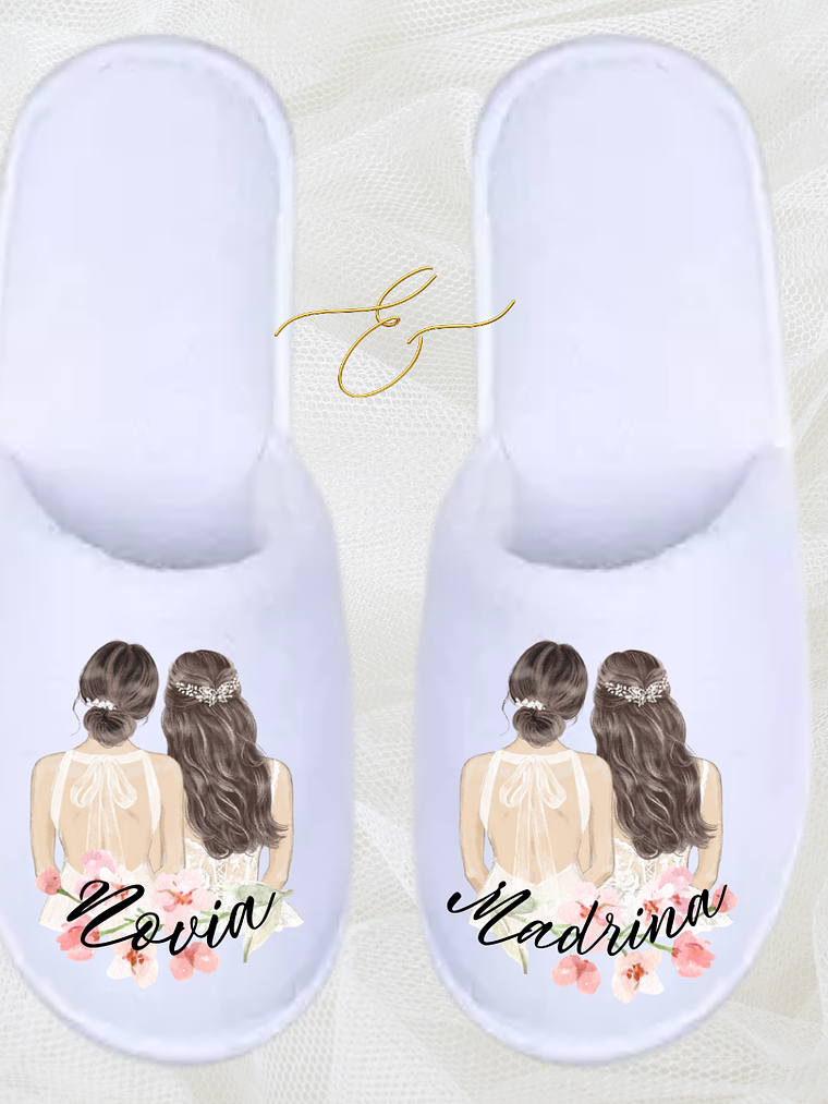 PACK PANTUFLAS NOVIA & MADRINA 1