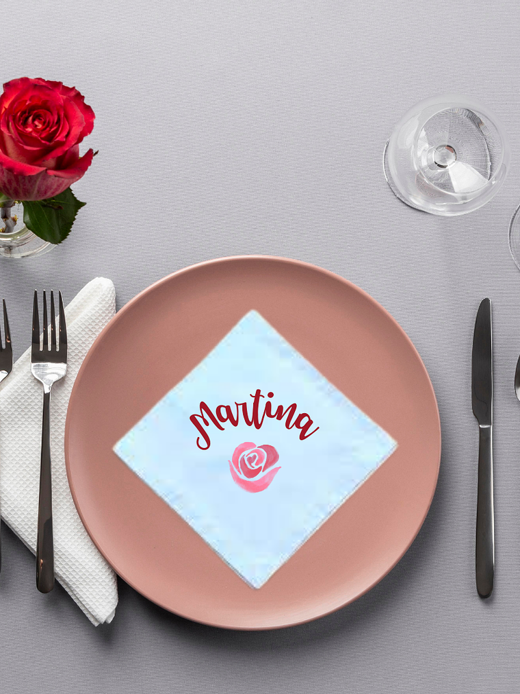 SERVILLETA DE TELA ESTAMPADA PERSONALIZADA 1