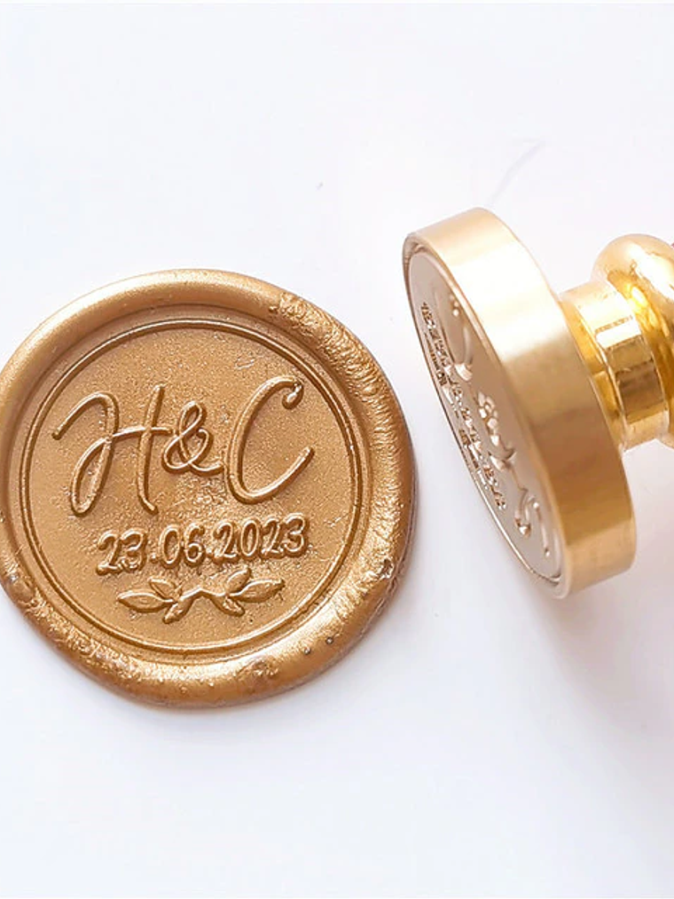 TIMBRE PARA LACRE PERSONALIZADO INICIALES 3