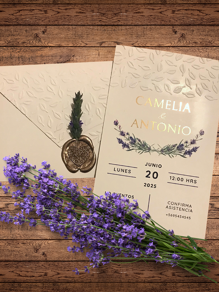 PARTE DE MATRIMONIO ANIVERSARIO DELUXE LAVANDA 1