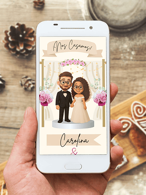 INVITACIÓN NOVIOS CLIPART: FANTASÍA