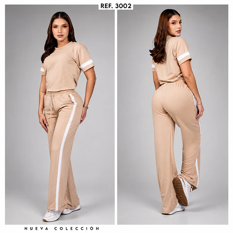 🤎 Conjunto Deportivo Beige Ref. 3002