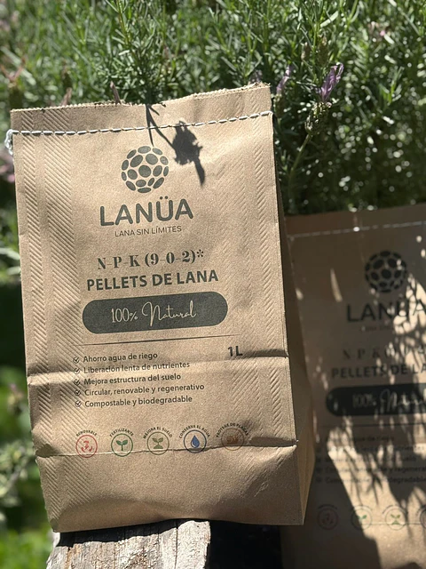Pellets de Lana Lanüa NPK (9-0-2) – 100% Natural