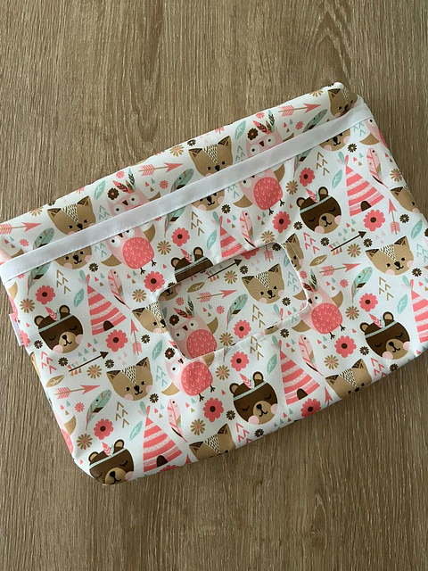 Estuche pañalero indios rosa