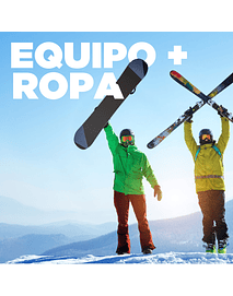 EQUIPO SKI O SNOWBOARD + ROPA