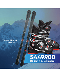 OFERTAZO!!! SKI ELAN ELEMENT 74 BLK + BOTA NORDICA CRUISE 70 (ENTREGA MAYO 2025)