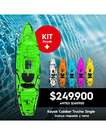 KAYAK CAIAKER TRUCHA SINGLE (ENTREGA INMEDIATA)