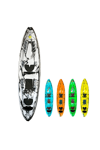 BLACK FRIDAY KAYAK DOBLE CAIAKER RAYA + 2 CHALECOS LIQUID FORCE HINGE