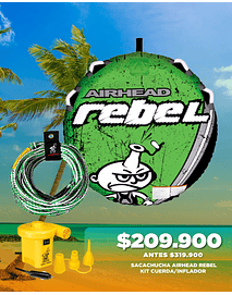 PROMO KIT LPS AIRHEAD Rebel Tube Kit  (Cuerda de arrastre + inflador)