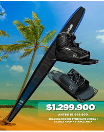 MONO SKI HO SYNDICATE OMEGA + BOTA STANCE ATOP Y CINTILLO STANCE ATOP 