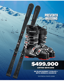 SKI ELAN ELEMENT 74 BLK + BOTA NORDICA CRUISE 80 ( ENTREGA MAYO 2026 )